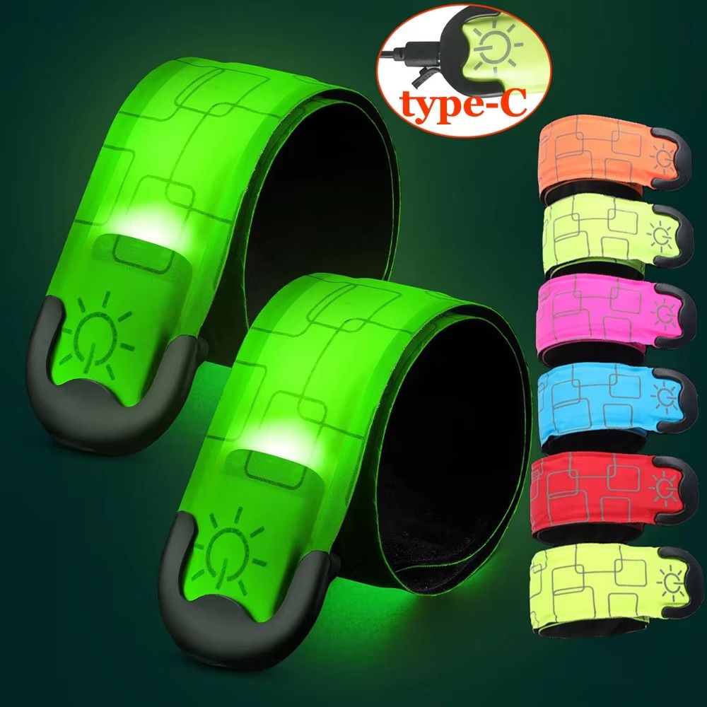 Running Visibility Gear - Bracciale da corsa notturna con batteria,