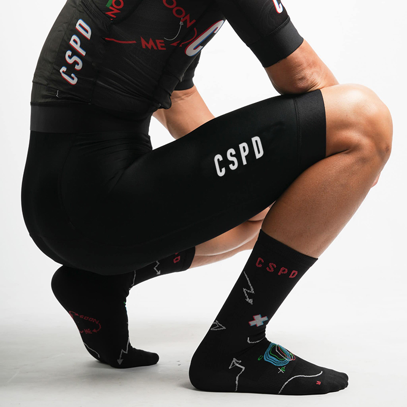 Race Bib - CSPD Pantaloncini con bretelle da ciclismo