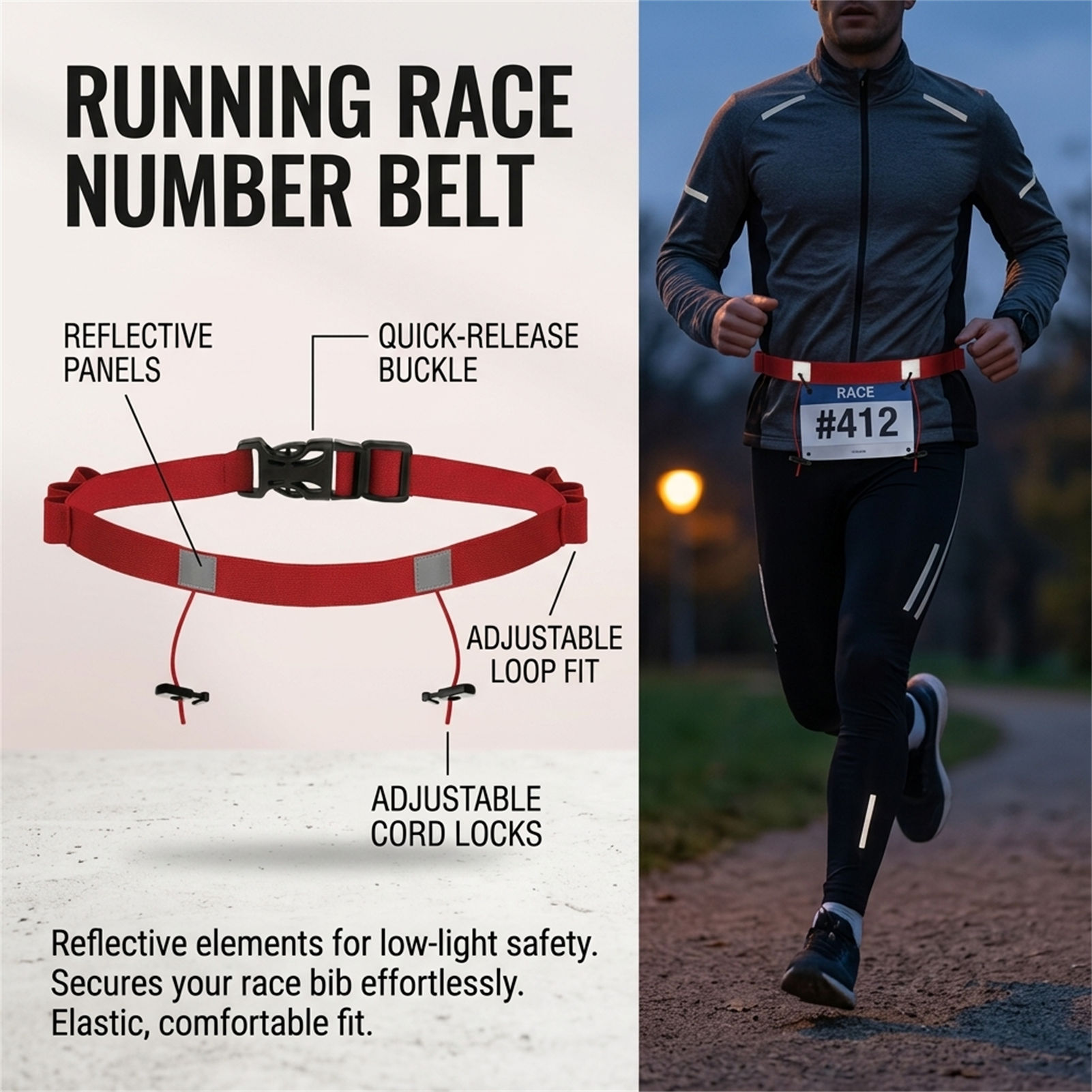Cintura Riflettente Porta-Dors - Race Bib recensione e prezzo