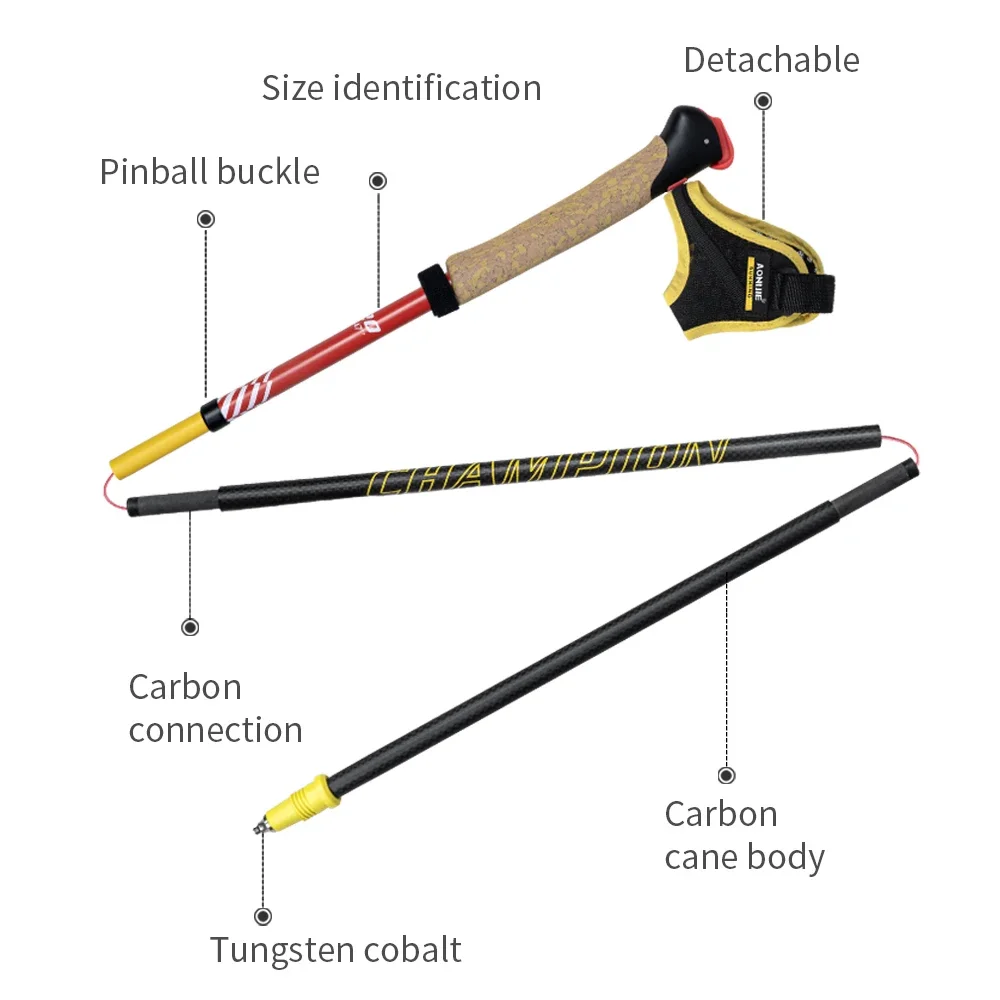 2 pezzi AONIJIE E4212 Bastonci - Trekking Pole Carbon recensione e prezzo